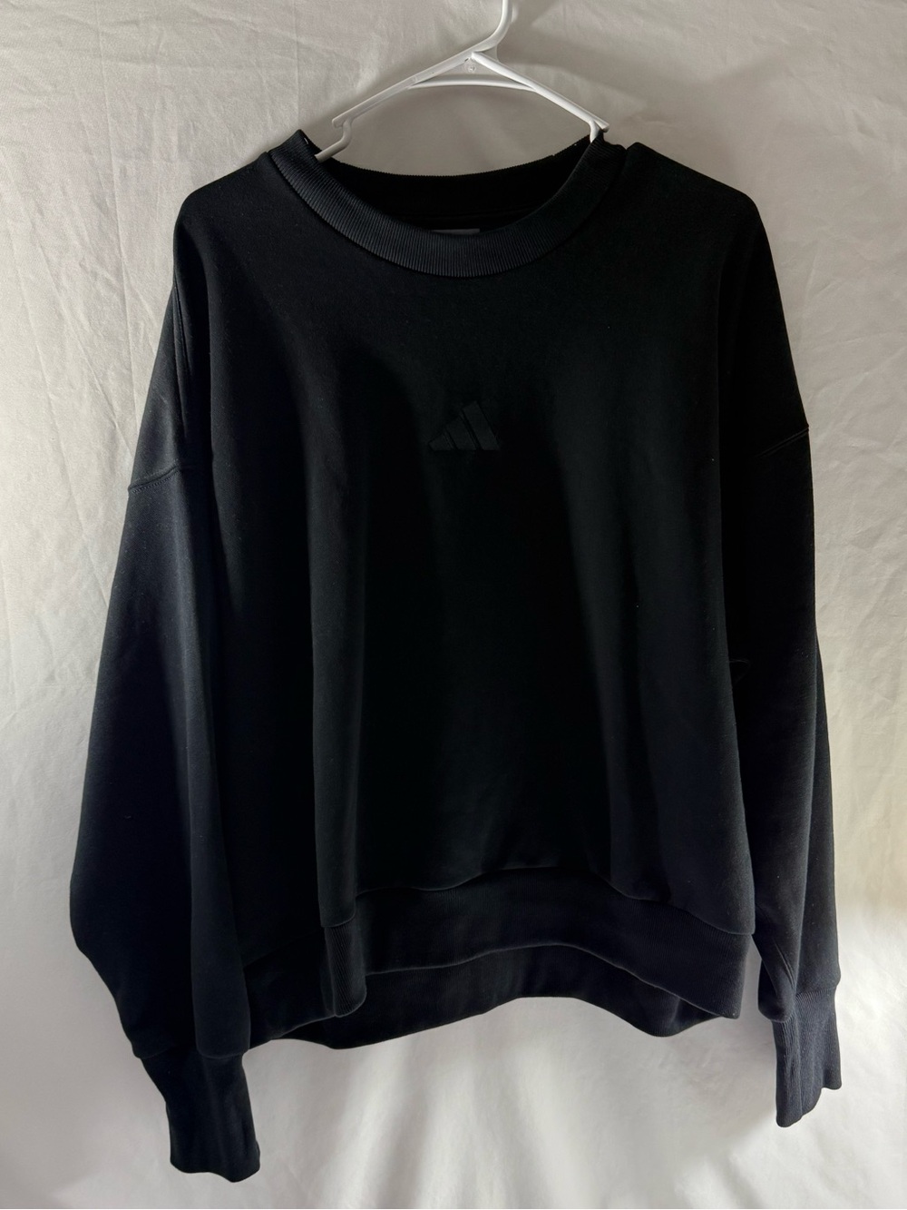 adidas Black Minimalist Crewneck Sweatshirt